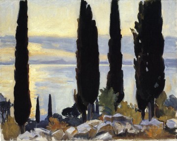  singer pintura - Cipreses en el paisaje de San Vigilio John Singer Sargent